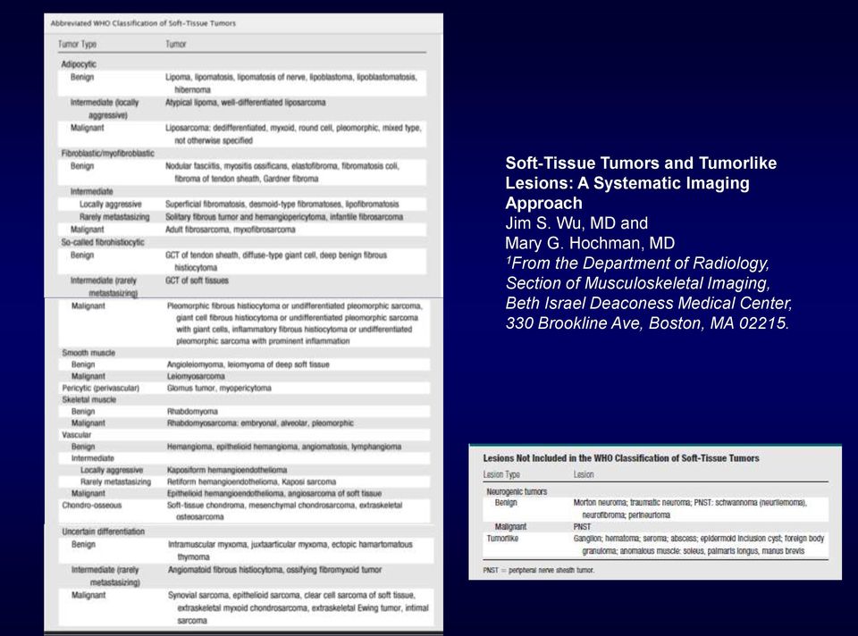 Hochman, MD 1 From the Department of Radiology, Section of