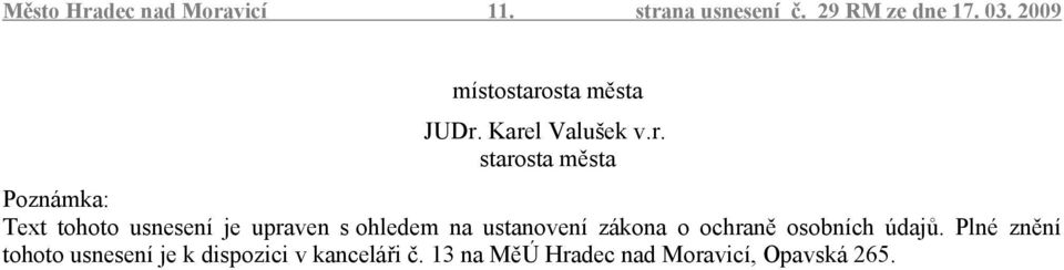 sta města JUDr.