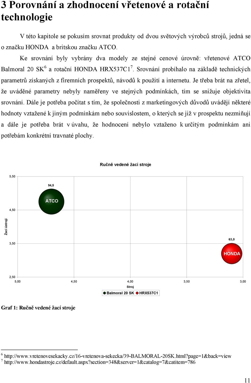 Srovnání probíhalo na základě technických parametrů získaných z firemních prospektů, návodů k použití a internetu.