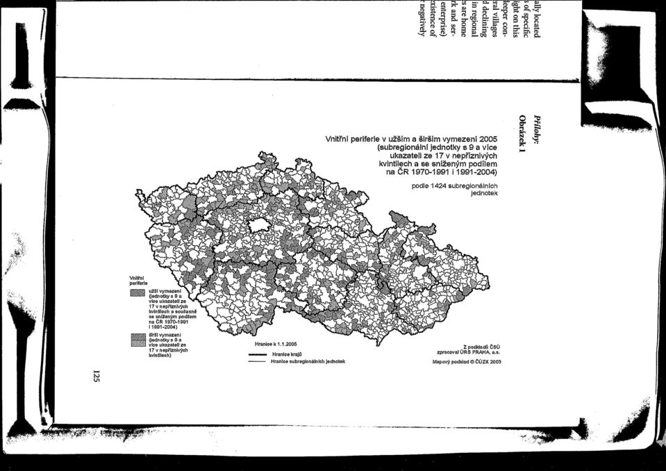 kvtilech a se snizenym pdilem na CR 970-09 i 99-24) pdle 424 subreginalnich jedntek u23l vymezenl fledntkys 9 a vice ukazateli z kvtile