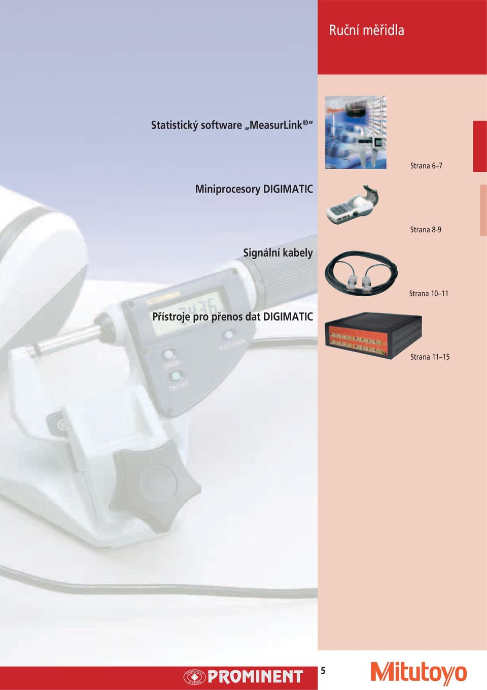 DIGIMATIC Strana 8-9 Signální kabely