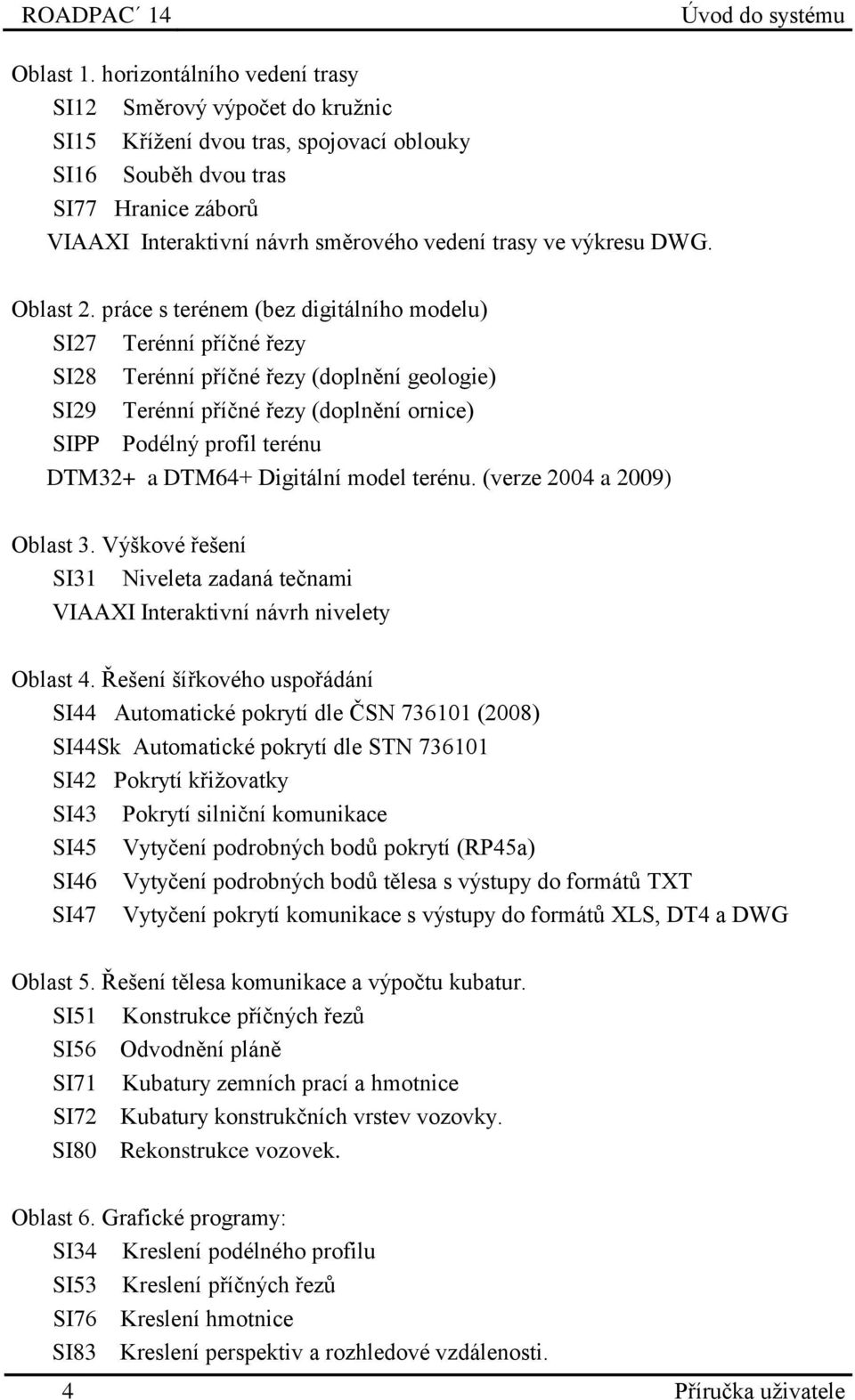 výkresu DWG. Oblast 2.