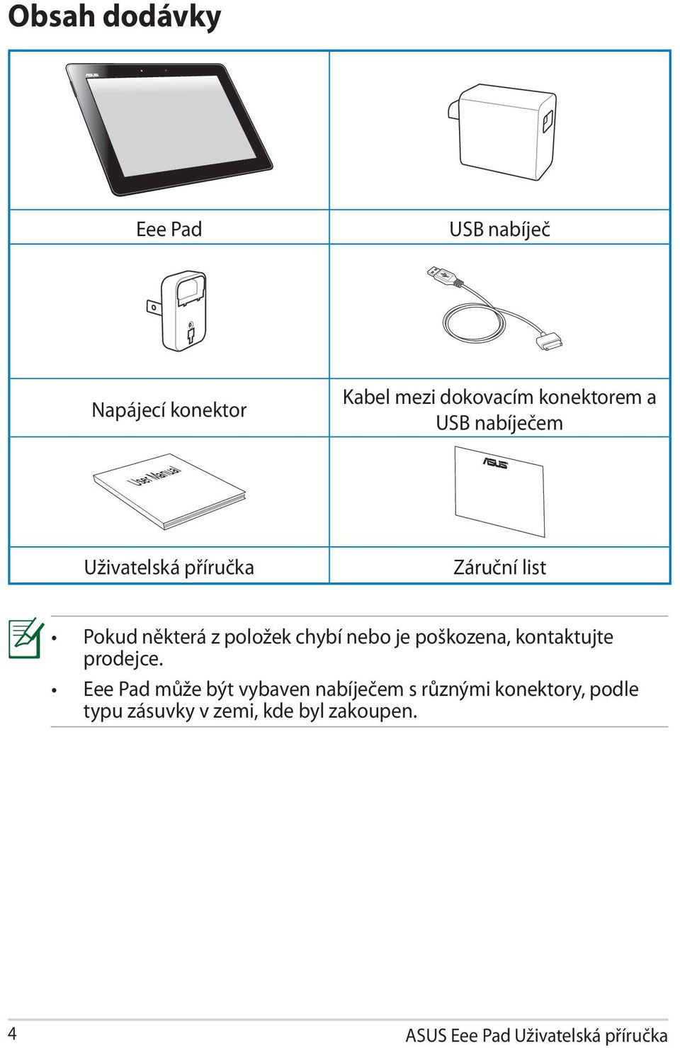 chybí nebo je poškozena, kontaktujte prodejce.