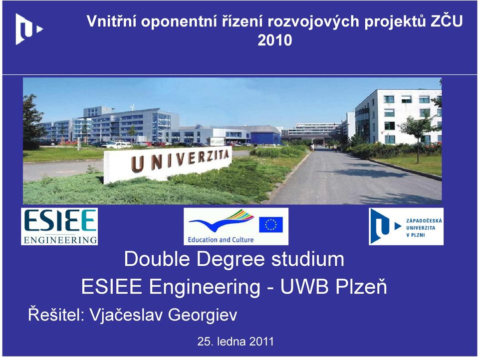 studium ESIEE Engineering - UWB Plzeň