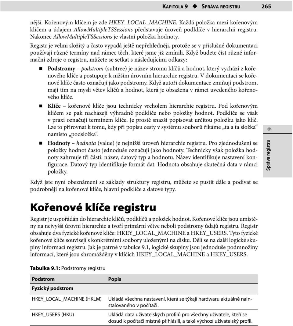 Registr je velmi složitý a často vypadá ještě nepřehledněji, protože se v příslušné dokumentaci používají různé termíny nad rámec těch, které jsme již zmínili.