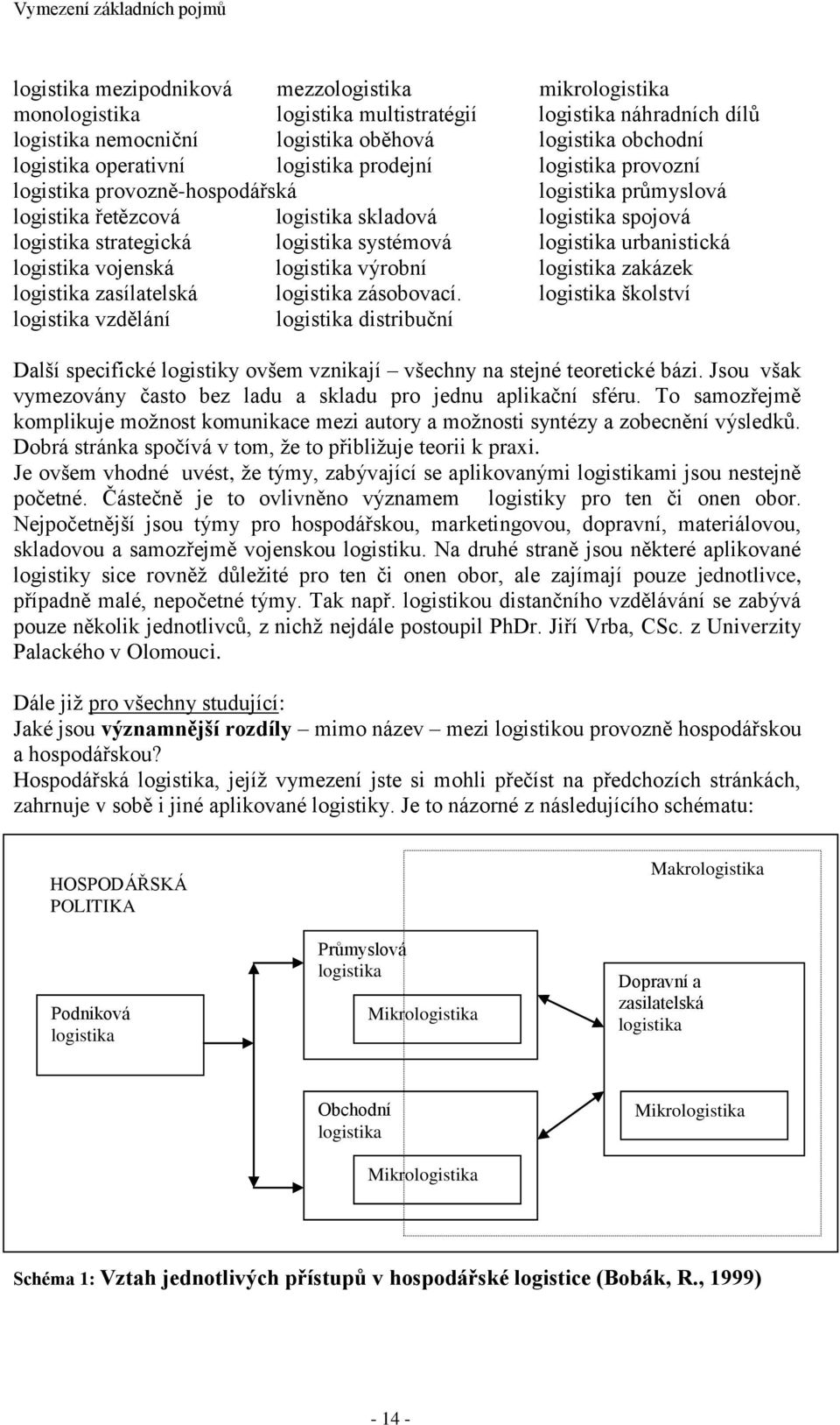 logistika systémová logistika urbanistická logistika vojenská logistika výrobní logistika zakázek logistika zasílatelská logistika zásobovací.