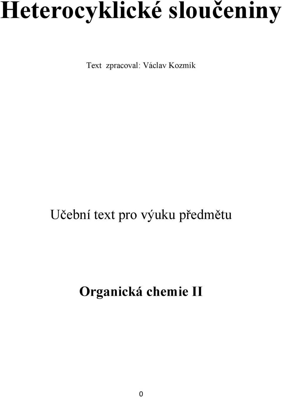 Kozmík Učební text pro