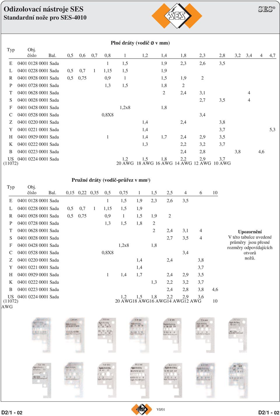 0001 Sada 1,3 1,5 1,8 2 T 0401 0628 0001 Sada 2 2,4 3,1 4 S 0401 0028 0001 Sada 2,7 3,5 4 F 0401 0428 0001 Sada 1,2x8 1,8 C 0401 0528 0001 Sada 0,8X8 3,4 Z 0401 0220 0001 Sada 1,4 2,4 3,8 Y 0401 0221