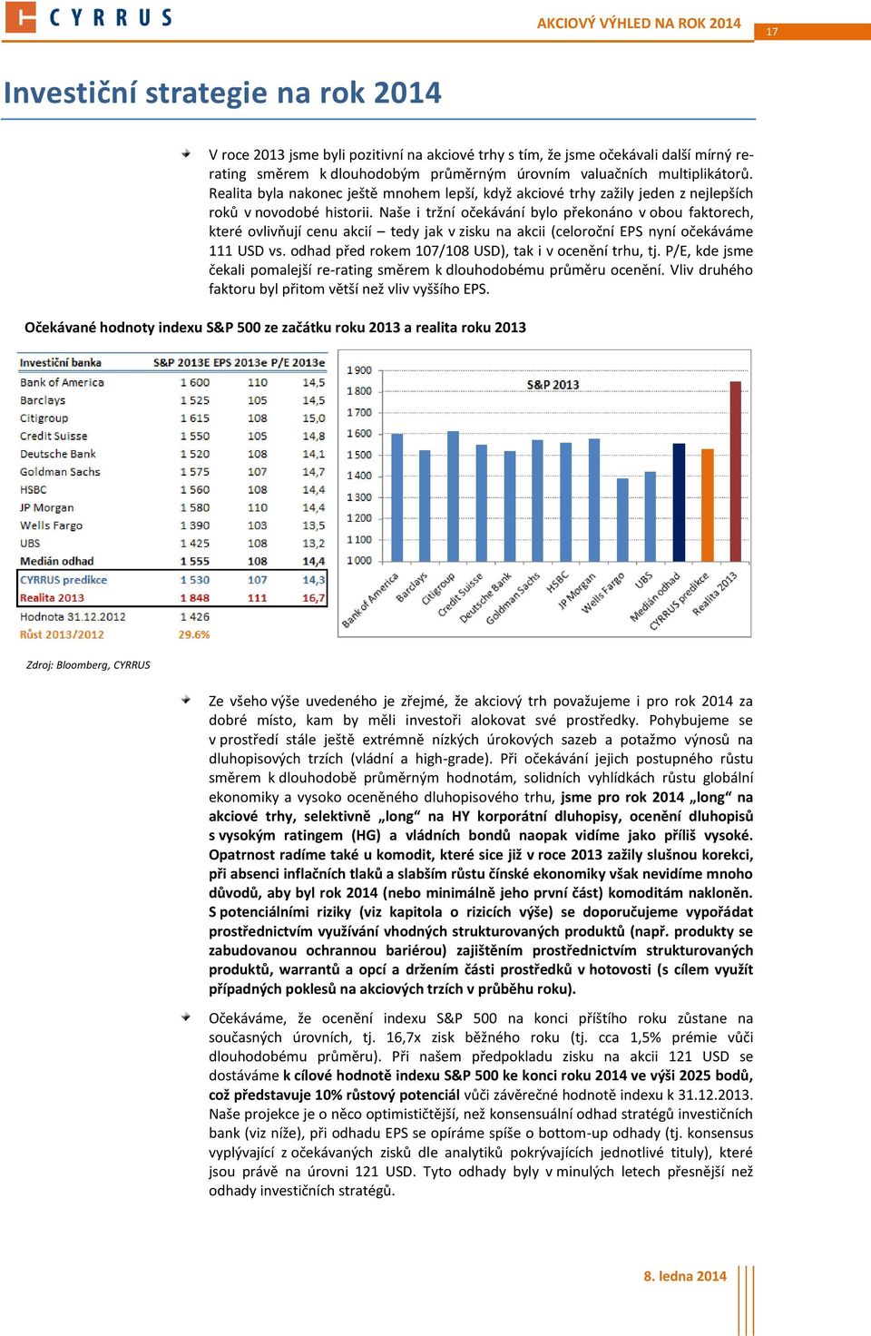 Naše i tržní očekávání bylo překonáno v obou faktorech, které ovlivňují cenu akcií tedy jak v zisku na akcii (celoroční EPS nyní očekáváme 111 USD vs.