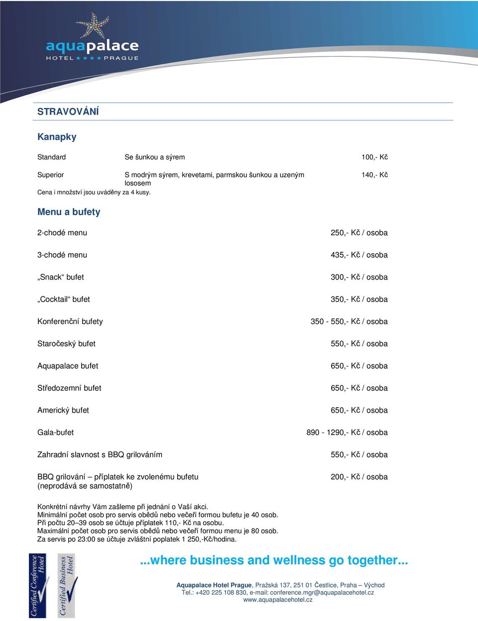 grilováním BBQ grilování příplatek ke zvolenému bufetu (neprodává se samostatně) 250,- Kč / osoba 435,- Kč / osoba 300,- Kč / osoba 350,- Kč / osoba 350-550,- Kč / osoba 550,- Kč / osoba 650,- Kč /