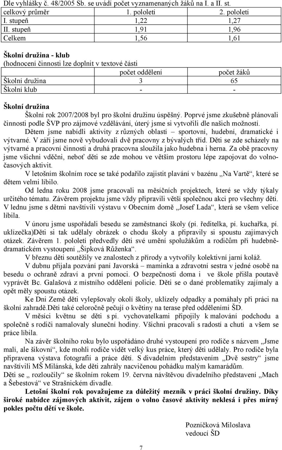 družinu úspěšný. Poprvé jsme zkušebně plánovali činnosti podle ŠVP pro zájmové vzdělávání, úterý jsme si vytvořili dle našich možností.