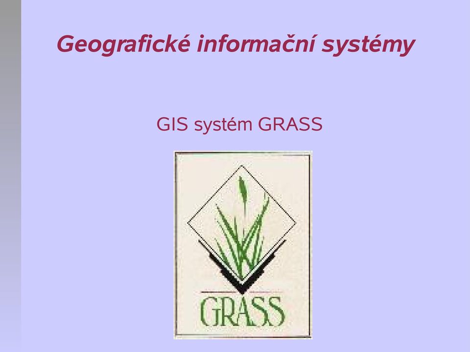 systémy GIS