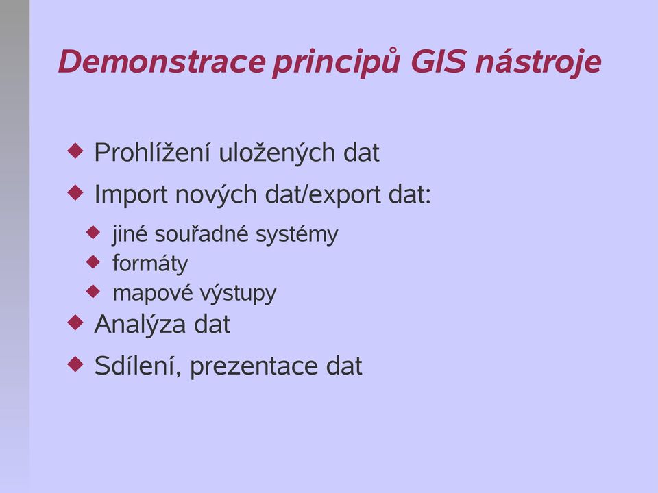 dat/export dat: jiné souřadné systémy