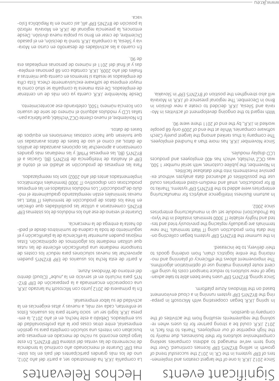 could be a strong partner for its users when resolving the requirements resulting from the activities of the company in question. In spring J.K.R.