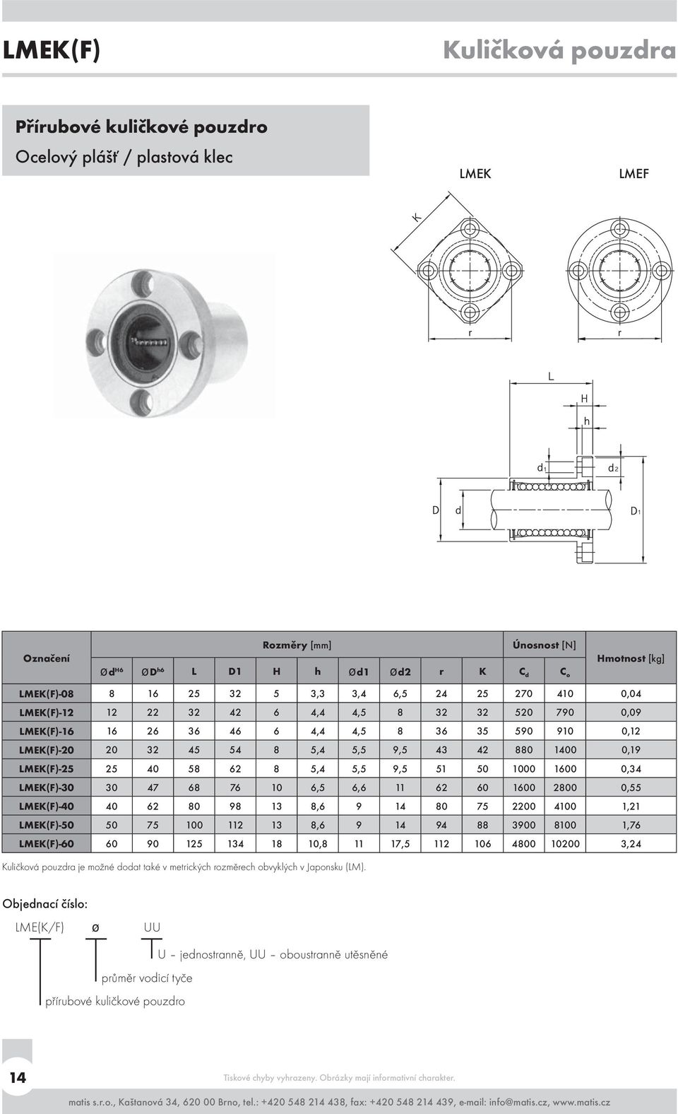 5,4 5,5 9,5 51 50 1000 1600 0,34 LMEK(F)-30 30 47 68 76 10 6,5 6,6 11 62 60 1600 2800 0,55 LMEK(F)-40 40 62 80 98 13 8,6 9 14 80 75 2200 4100 1,21 LMEK(F)-50 50 75 100 112 13 8,6 9 14 94 88 3900 8100