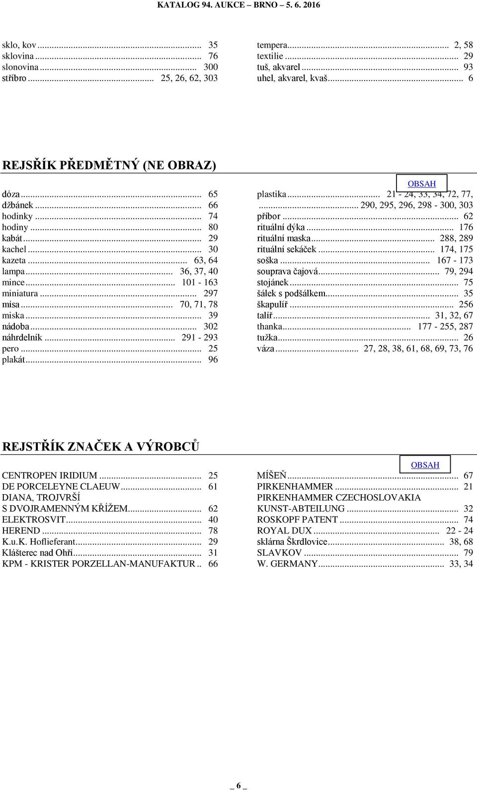 .. 25 plakát... 96 OBSAH plastika... 21-24, 33, 34, 72, 77,... 290, 295, 296, 298-300, 303 příbor... 62 rituální dýka... 176 rituální maska... 288, 289 rituální sekáček... 174, 175 soška.