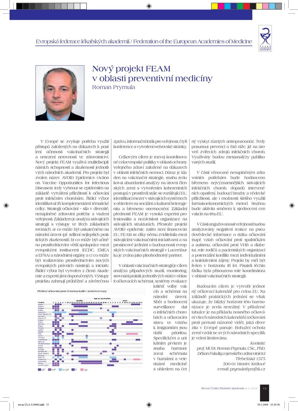 Nový projekt FEAM využívá multidisciplinárních schopností a zkušeností jednotlivých národních akademií.