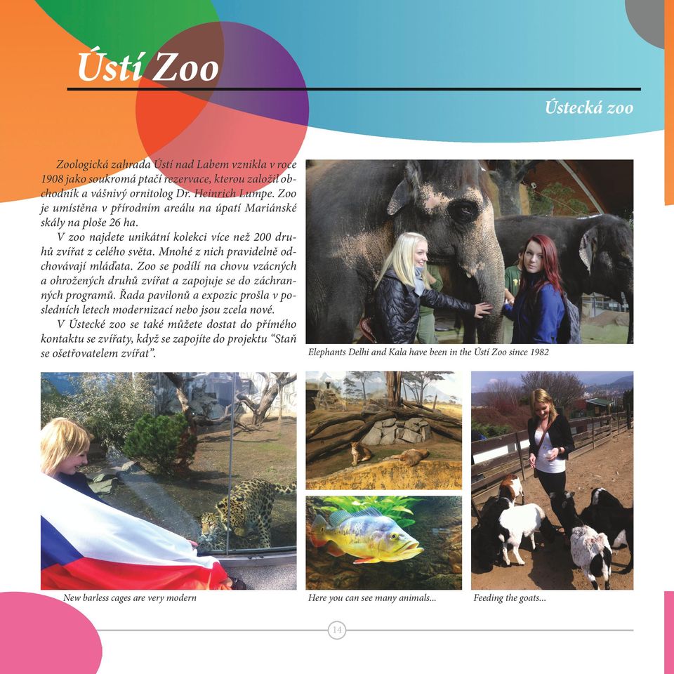 Zoo se podílí na chovu vzácných a ohrožených druhů zvířat a zapojuje se do záchranných programů. Řada pavilonů a expozic prošla v posledních letech modernizací nebo jsou zcela nové.