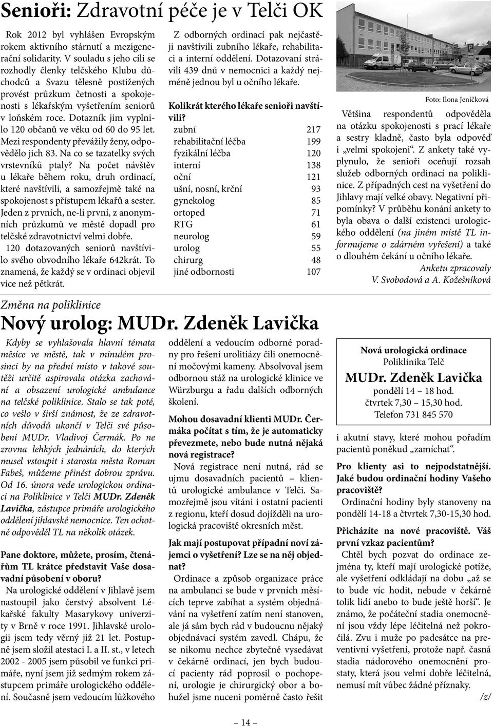 Dotazník jim vyplnilo 120 občanů ve věku od 60 do 95 let. Mezi respondenty převážily ženy, odpovědělo jich 83. Na co se tazatelky svých vrstevníků ptaly?