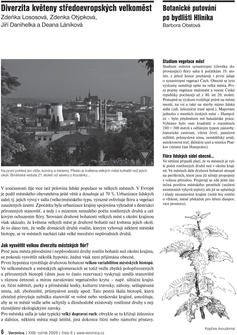 V Evropě je podíl městského obyvatelstva ještě větší a dosahuje až 70 %. Urbanizace lidských sídel, tj. jejich vývoj v sídla (velko)městského typu, výrazně ovlivňuje flóru a vegetaci zasažených území.