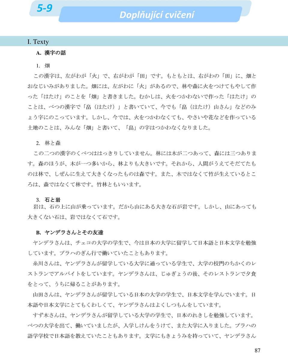 さん などのみ ょう 字 にのこっています しかし 今 では 火 をつかわなくても やさいや 花 などを 作 っている 土 地 のことは みんな 畑 と 書 いて 畠 の 字 はつかわなくなりました 2.