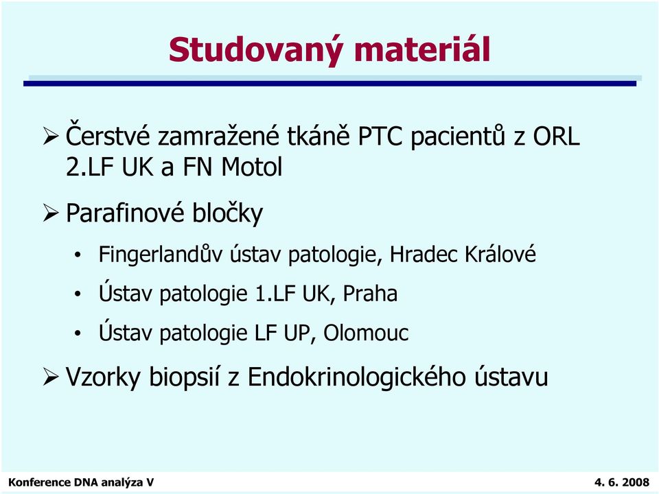 patologie, Hradec Králové Ústav patologie 1.