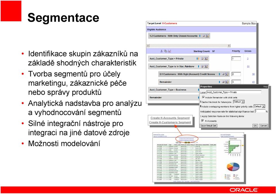 nebo správy produktů Analytická nadstavba pro analýzu a vyhodnocování