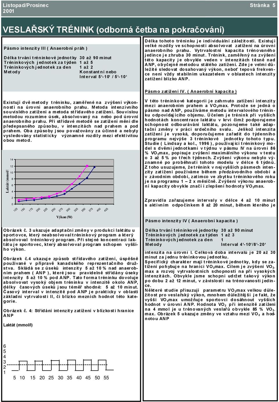 týden 1 až 5 Tréninkových j ednotek za den 1 až 2 Metody Konstantní nebo Interval 5-10 / 5-10 Délka tohoto tréninku j e individuální záležitostí.