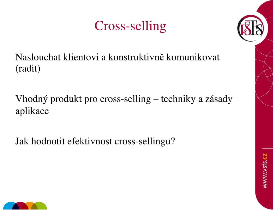 produkt pro cross-selling techniky a