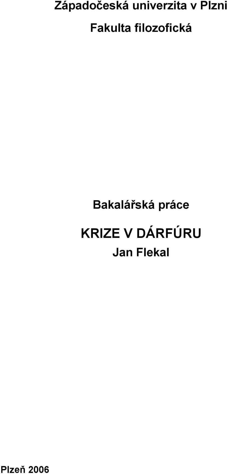 Bakalářská práce KRIZE V