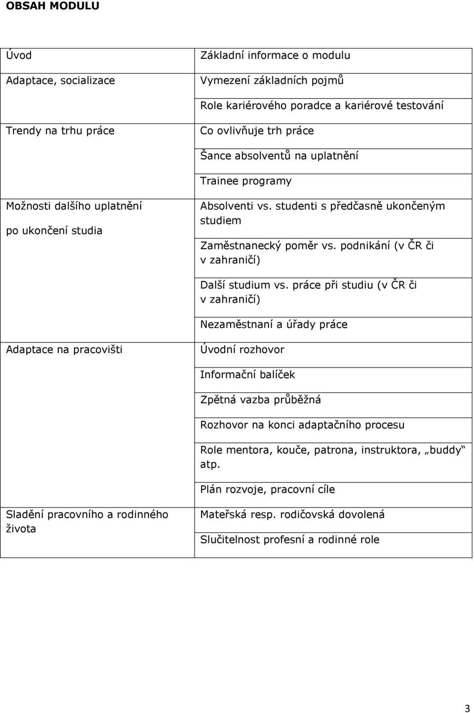 podnikání (v ČR či v zahraničí) Další studium vs.