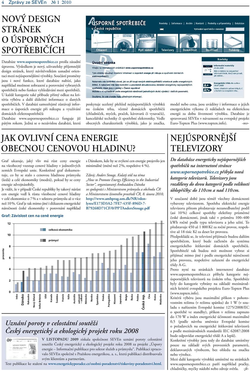 Součástí proměny jsou i nové funkce, které databáze nabízí, jako například možnost zobrazení a porovnání vybraných spotřebičů nebo funkce vyhledávání mezi spotřebiči.