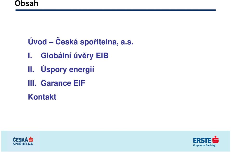 Globální úvěry EIB II.