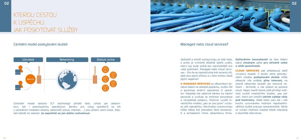 Bariéry pro vstup operátorů na trh s centrálním modelem obsluhy zákazníků (cloud, internet, ) jsou přitom velmi nízké. Zlepšení téměř nic nebrání. Je zapotřebí se jen dobře rozhodnout.