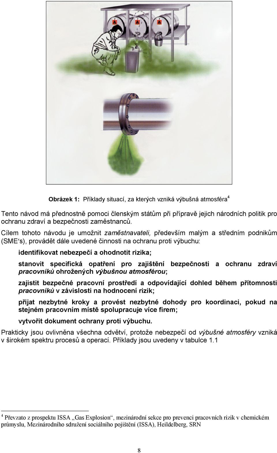 stanovit specifická opatření pro zajištění bezpečnosti a ochranu zdraví pracovníků ohrožených výbušnou atmosférou; zajistit bezpečné pracovní prostředí a odpovídající dohled během přítomnosti