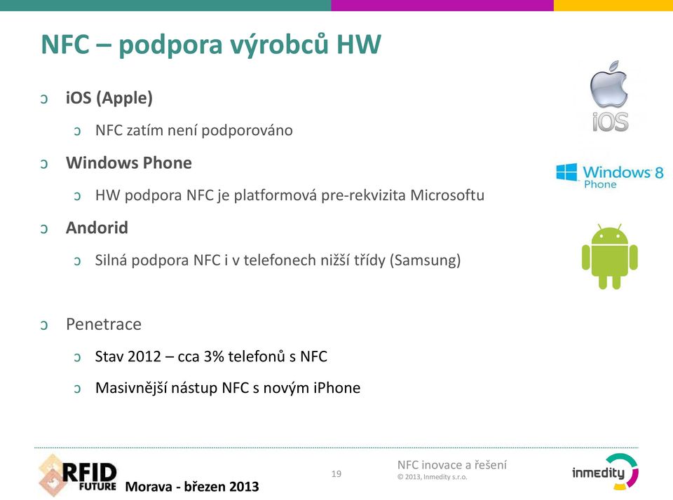 Andorid Silná podpora NFC i v telefonech nižší třídy (Samsung)