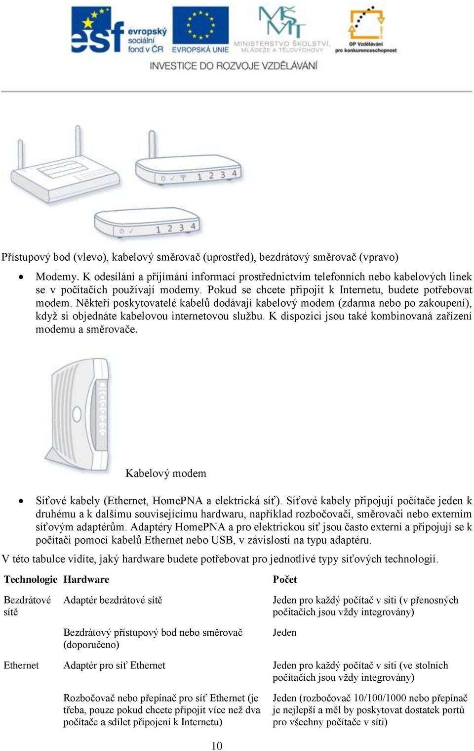 Někteří poskytovatelé kabelů dodávají kabelový modem (zdarma nebo po zakoupení), když si objednáte kabelovou internetovou službu. K dispozici jsou také kombinovaná zařízení modemu a směrovače.