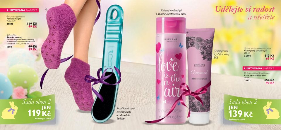 9588 99 Kč 59 Kč Zvláčňuje ruce a pečuje o nehty 24h Love is in the air Shower Cream Valentýnský sprchový gel 200 ml 25492 119 Kč 69 Kč LIMITOVANÁ NABÍDKA Charmed