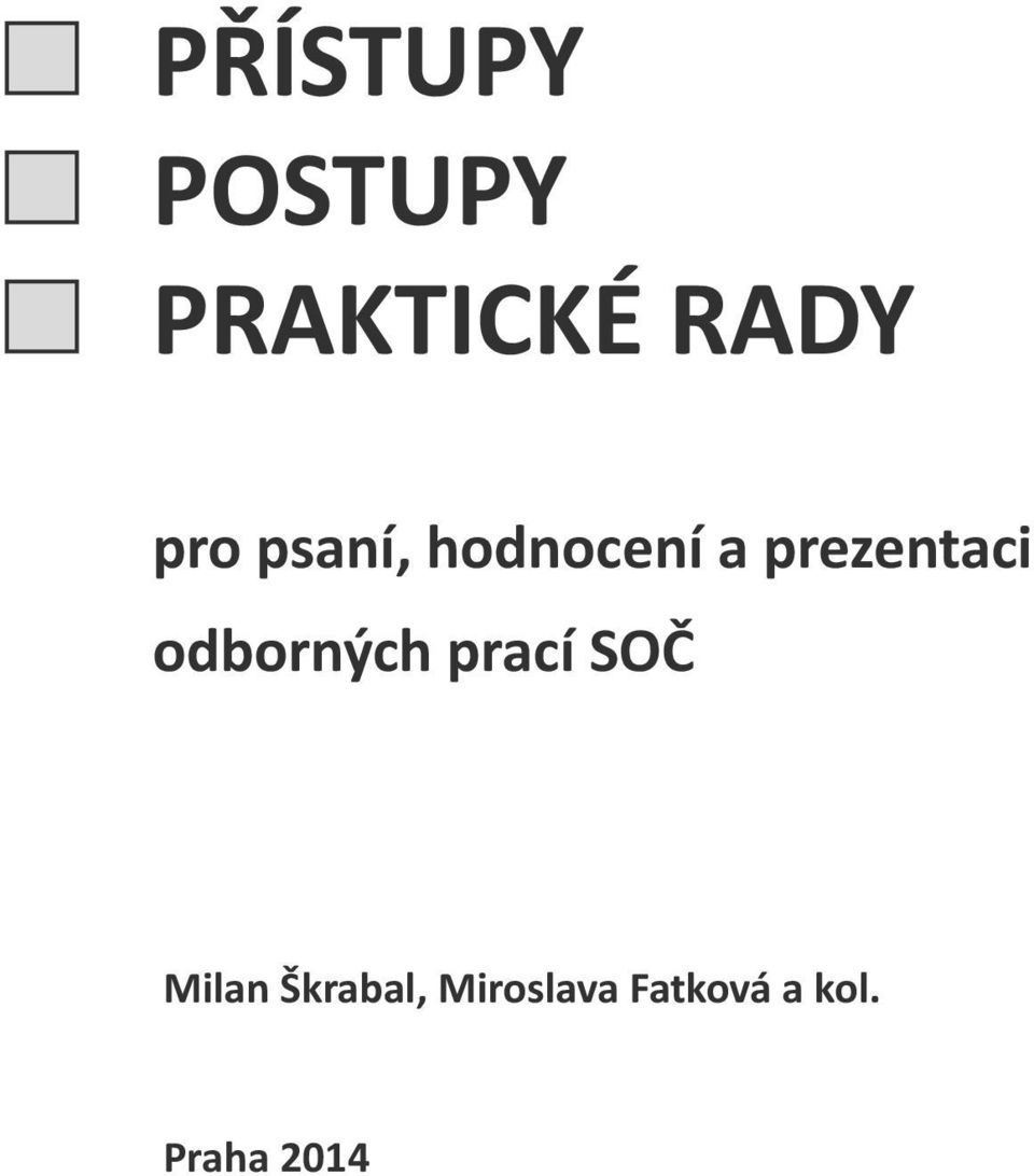 odborných prací SOČ Milan