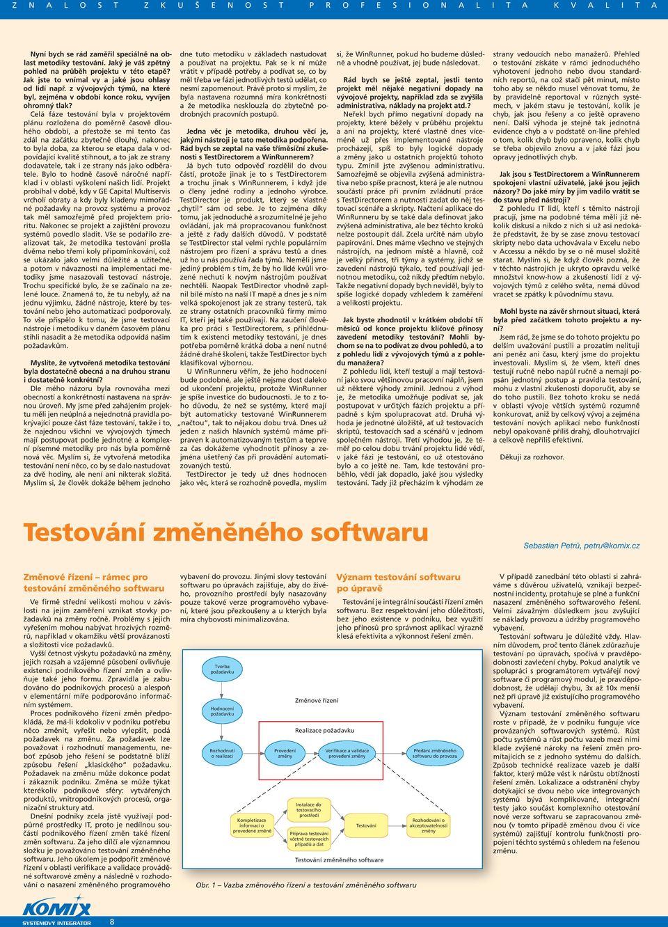 Celá fáze testování byla v projektovém plánu rozložena do poměrně časově dlouhého období, a přestože se mi tento čas zdál na začátku zbytečně dlouhý, nakonec to byla doba, za kterou se etapa dala v