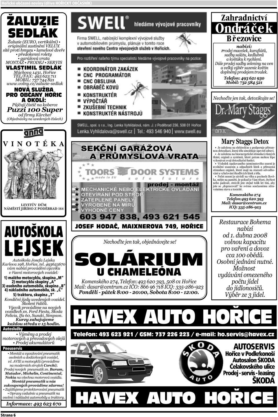 automobilu, sk.