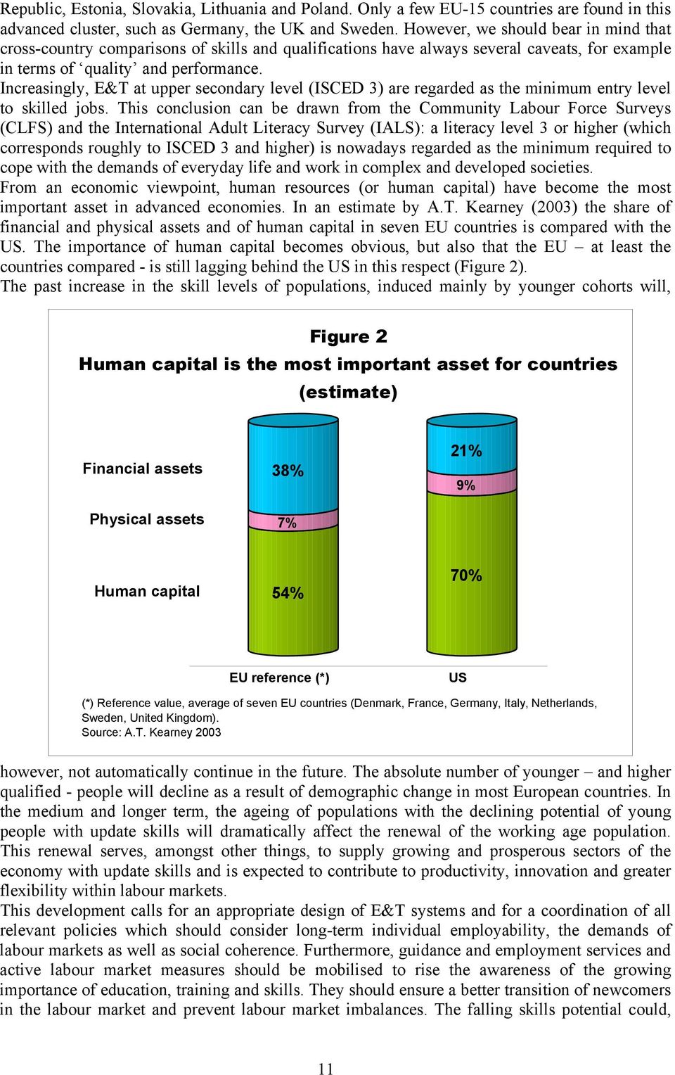 Increasingly, E&T at upper secondary level (ISCED 3) are regarded as the minimum entry level to skilled jobs.