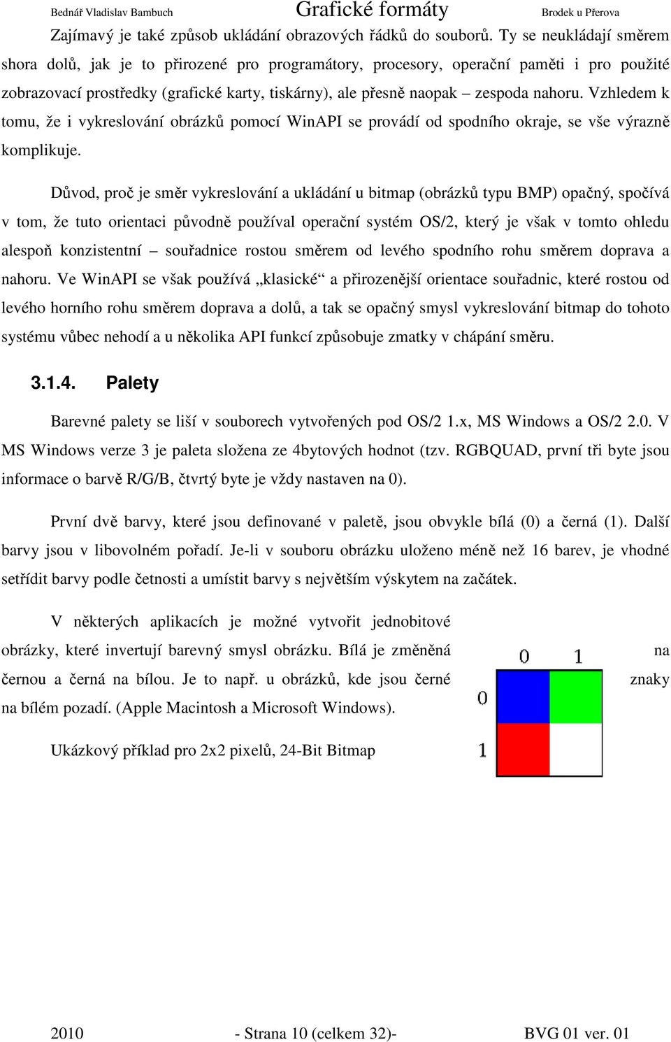 Vzhledem k tomu, že i vykreslování obrázků pomocí WinAPI se provádí od spodního okraje, se vše výrazně komplikuje.