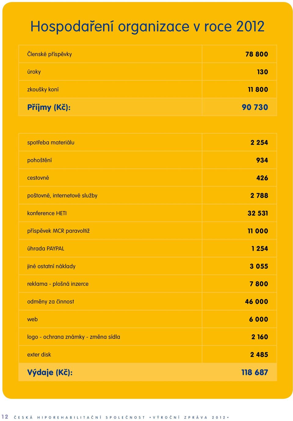 jiné ostatní náklady 3 055 reklama - plošná inzerce 7 800 odměny za činnost 46 000 web 6 000 logo - ochrana známky - změna sídla 2 160