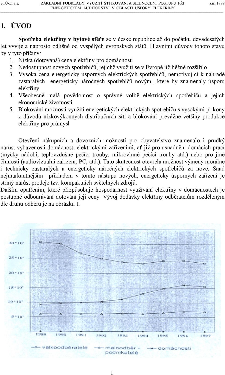 Vysoká cena energeticky úsporných elektrických spotřebičů, nemotivující k náhradě zastaralých energeticky náročných spotřebičů novými, které by znamenaly úsporu elektřiny 4.