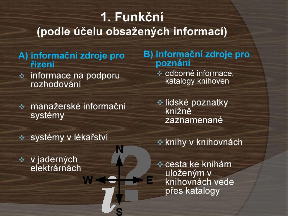 manažerské informační systémy systémy v lékařství v jaderných elektrárnách lidské poznatky