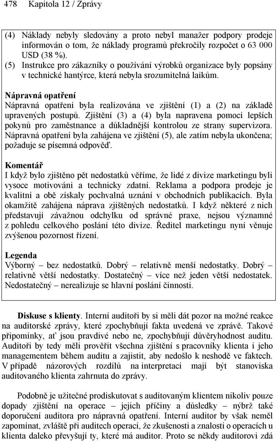 Nápravná opatření Nápravná opatření byla realizována ve zjištění (1) a (2) na základě upravených postupů.