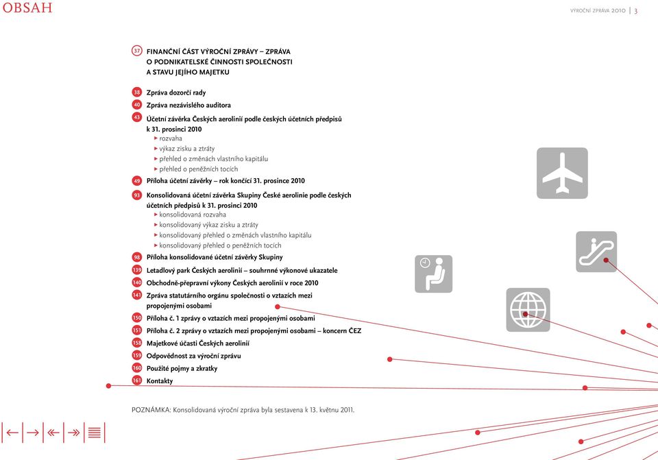 prosinci 2010 rozvaha výkaz zisku a ztráty přehled o změnách vlastního kapitálu přehled o peněžních tocích 49 Příloha účetní závěrky rok končící 31.