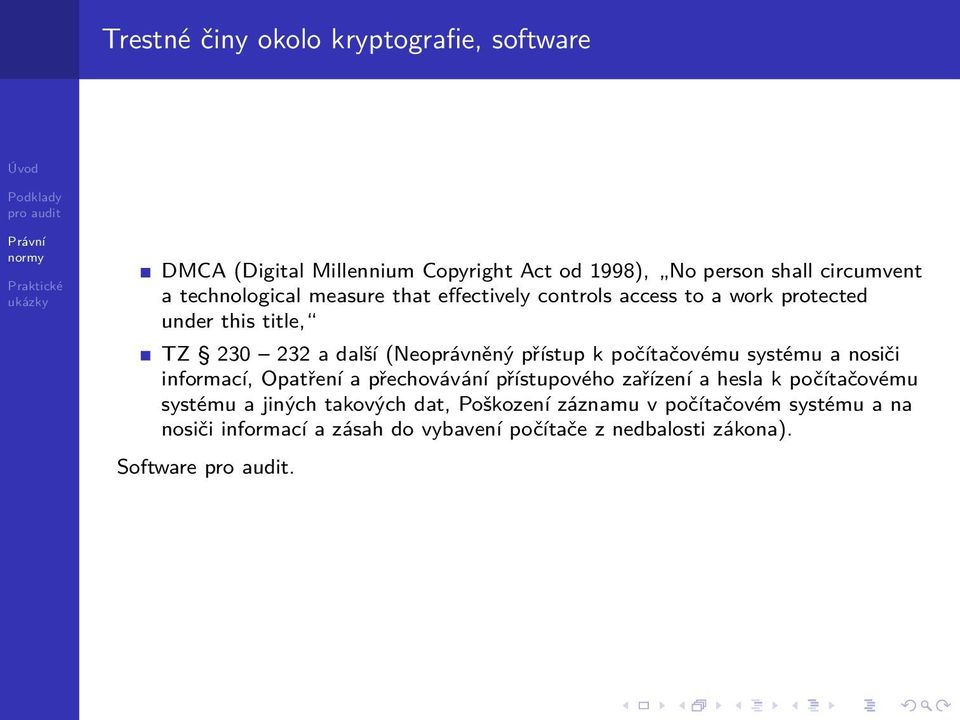 přístup k počítačovému systému a nosiči informací, Opatření a přechovávání přístupového zařízení a hesla k počítačovému systému a