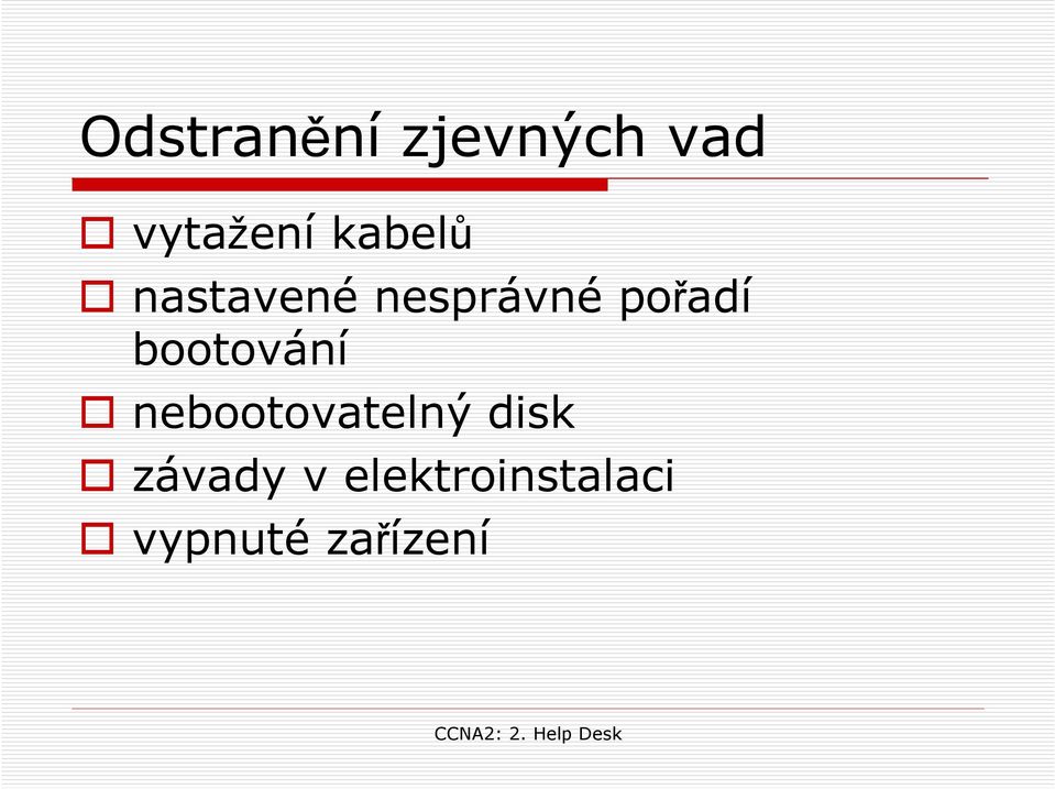 bootování nebootovatelný disk